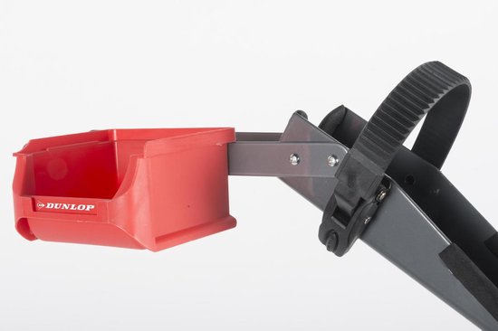 Dunlop Fietsreparatiestandaard - In Hoogte Verstelbaar 90-105 Cm - Max. 20 Kg - Zwart