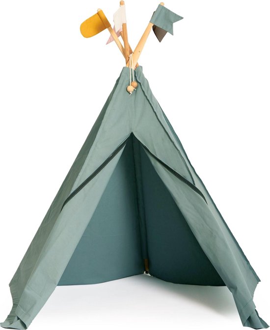 Unknown Hippie Tipi Tent Sea Grey Junior - Groen