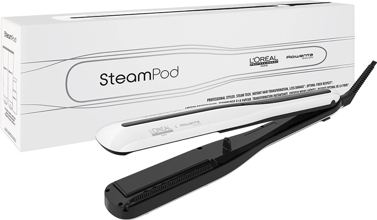 L'Oreal Paris L Oreal Steampod 3.0 - Stijltang Voor Stoom - Nieuwe Technologie - - Wit