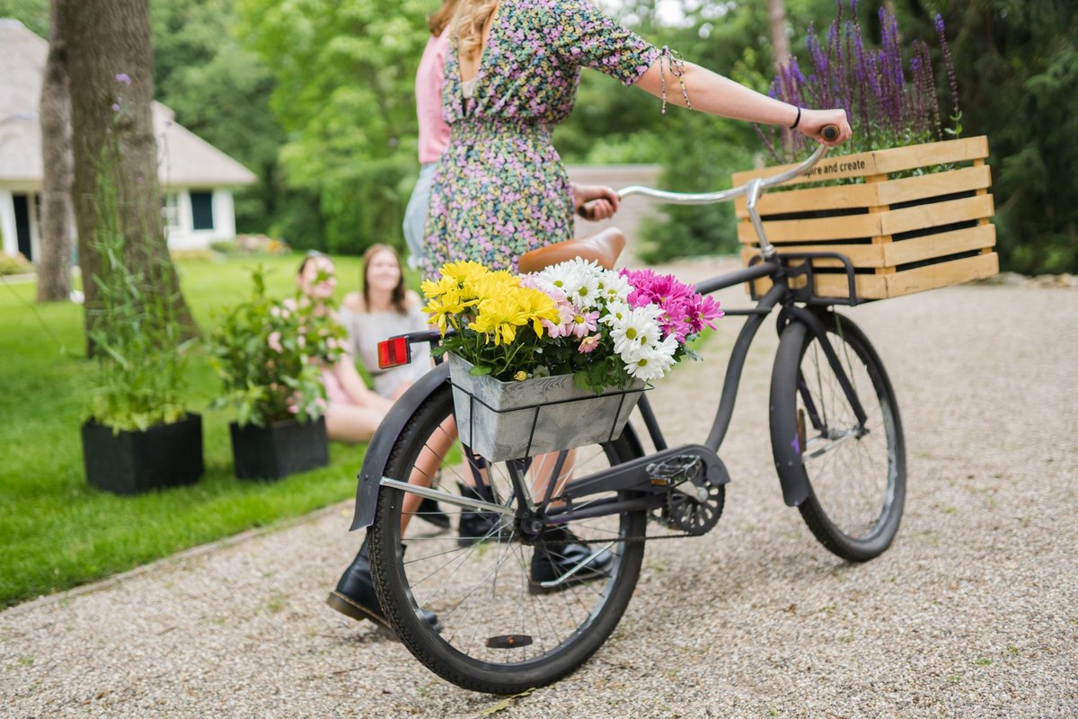 Bloempot/plantenpot Balkonbak Van Gerecycled Kunststof D55 X 17 En H17 Cm - Plantenbakken - Zwart