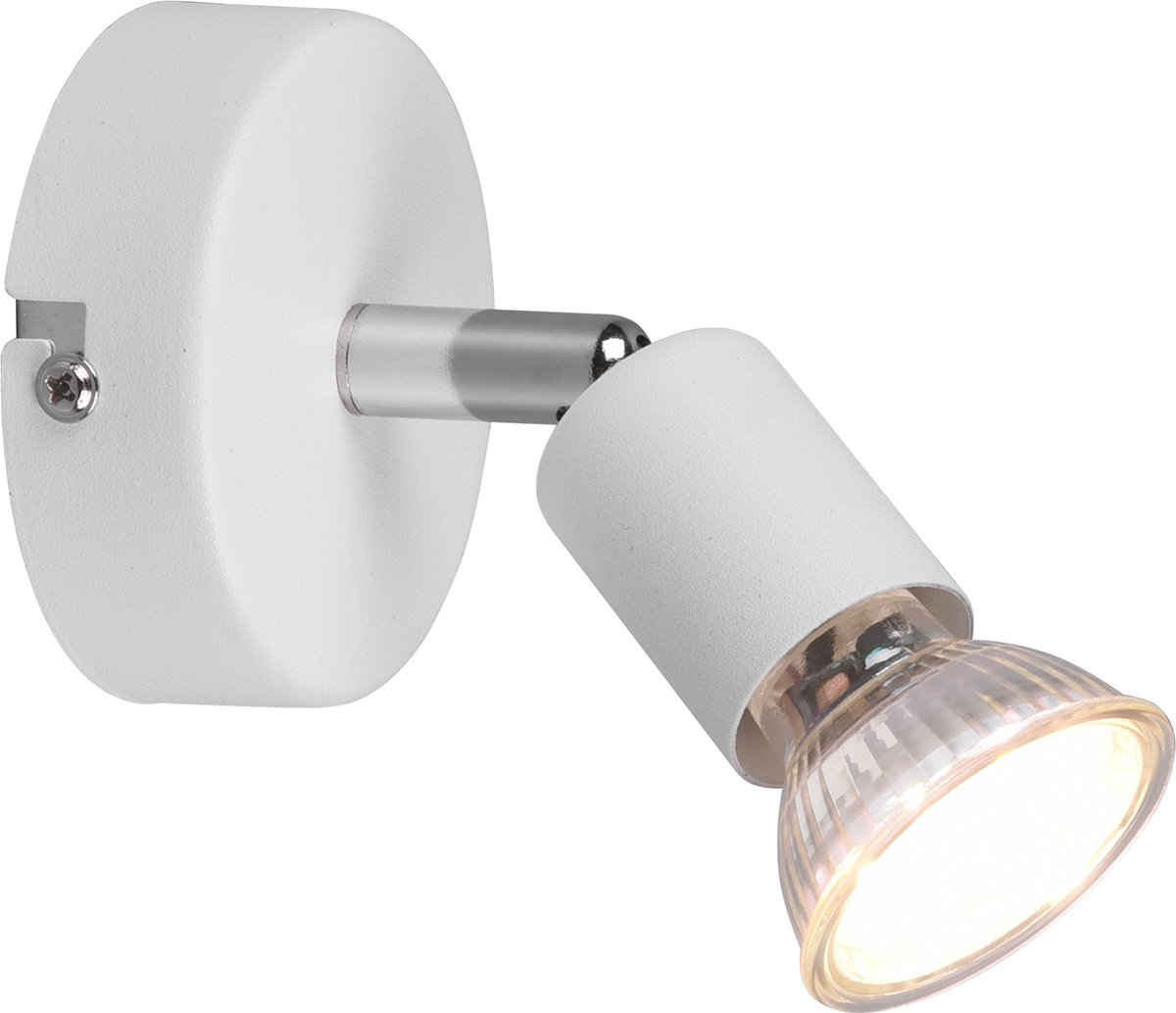 BES LED Led Plafondspot - Trion Pamo - Gu10 Fitting - 1-lichts - Rond - Mat - Aluminium - Wit