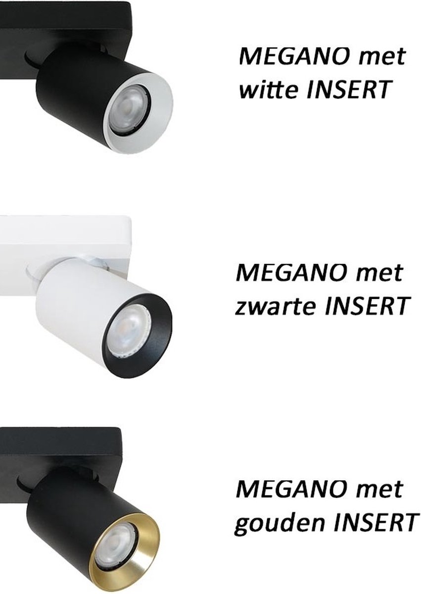 Lamponline Wandlamp Megano 1 Lichts Mat - Goud