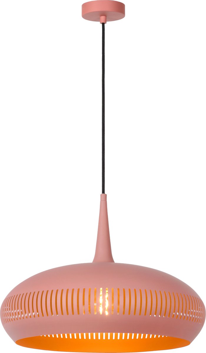 Lucide Rayco - Hanglamp - Ø 45 Cm - 1xe27 - - Roze