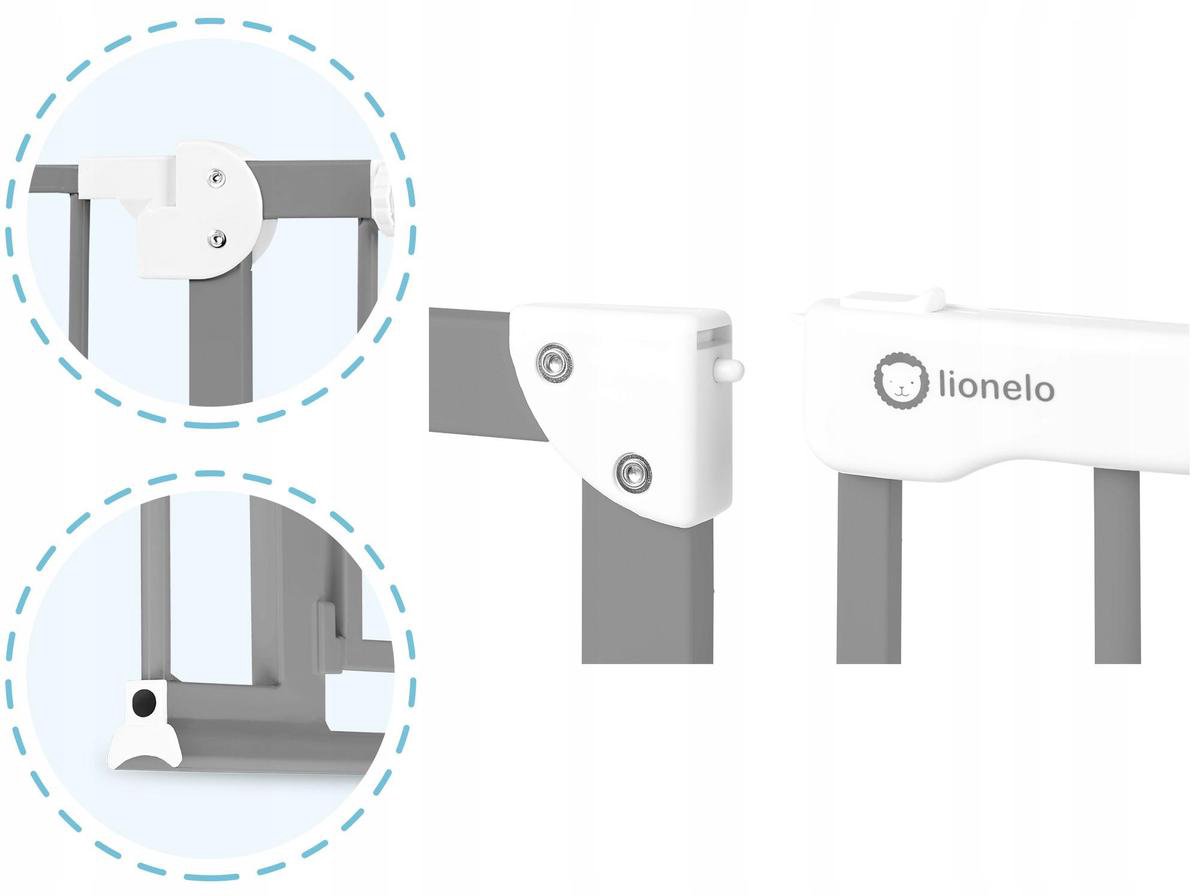 Lionelo Truus Slim Led Traphekje 75 - 105 Cm - Grijs