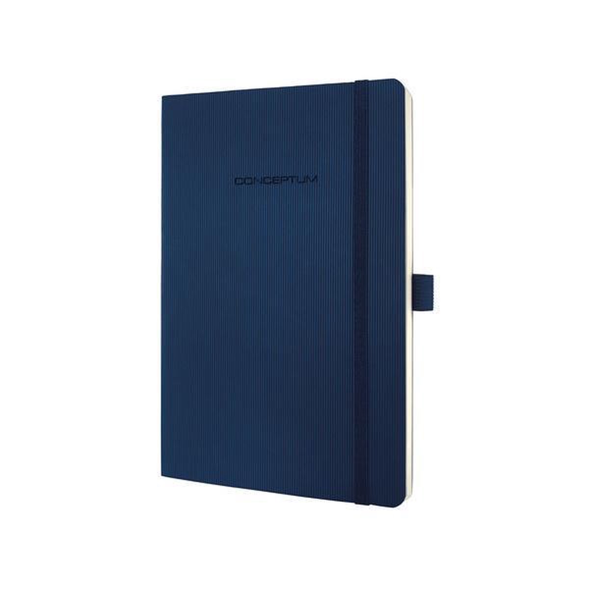 Notitieboek Sigel Conceptum Pure Softcover A5 Geruit - Blauw