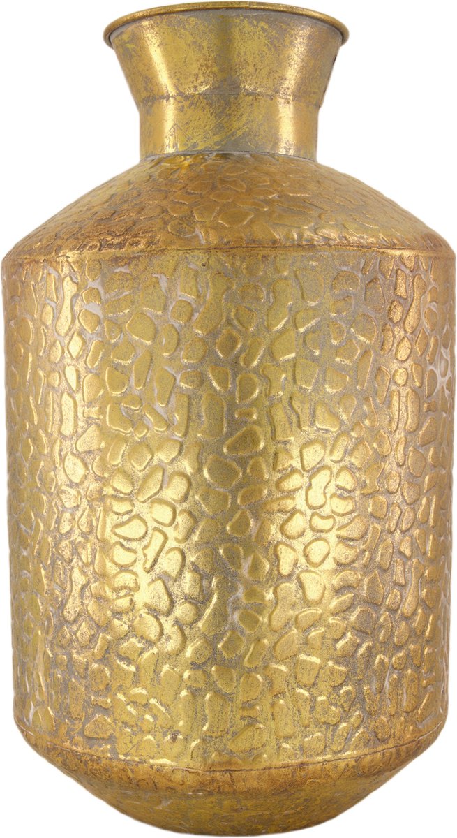 Dijk Natural Collections Metalen Vaas--26.5x46cm - Goud