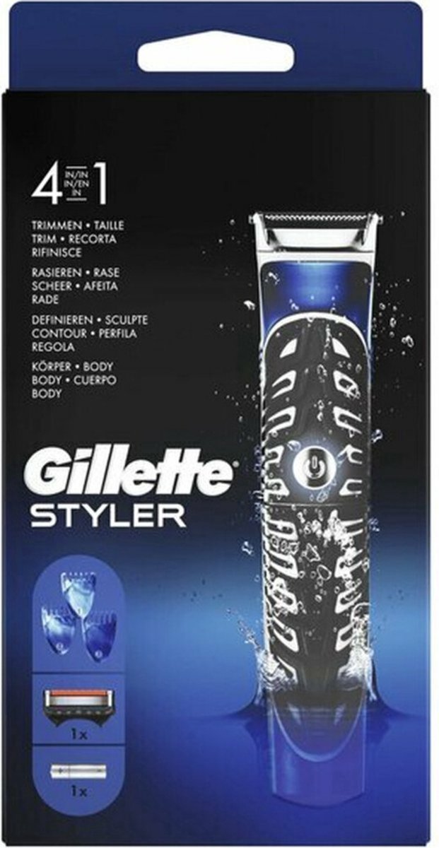 Gillette Fusion Proglide Styler Scheermes - 4 In 1 - Zwart