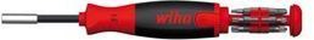 Wiha Schroevendraaier Met Bitmagazijn Liftup 25 Magnetisch Assorti Met 12 Bits, 1/4"" (38601)