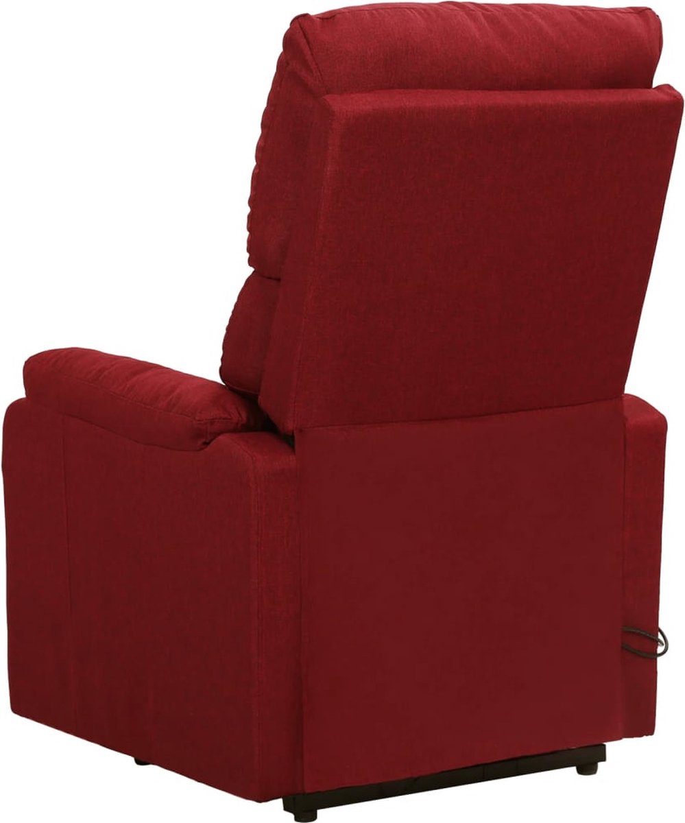 Vidaxl Sta-op-massagestoel Verstelbaar Stof Wijn - Rood