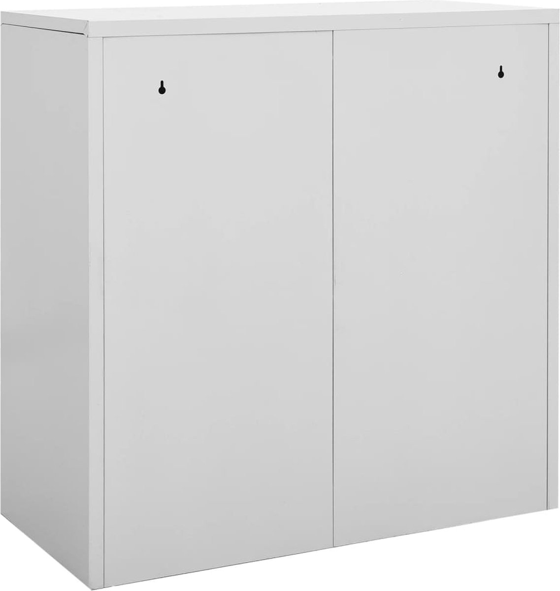 Vidaxl Lockerkasten 2 St 90x45x92,5 Cm Staal Licht - Grijs