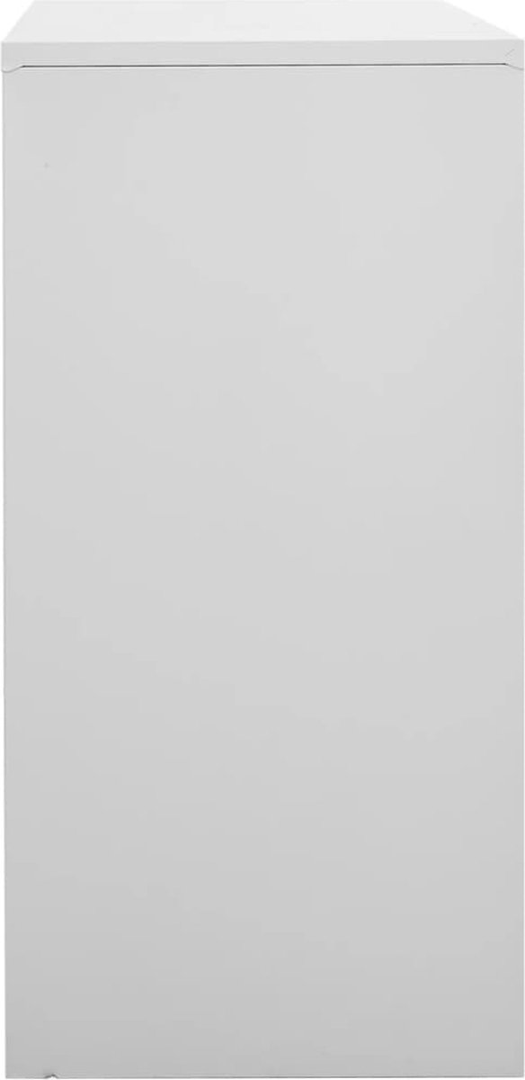 Vidaxl Lockerkasten 2 St 90x45x92,5 Cm Staal Licht - Grijs