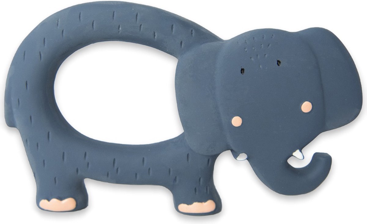 Trixie Bijt- En Badspeelgoed Mrs. Elephant 13 Cm Rubber - Blauw