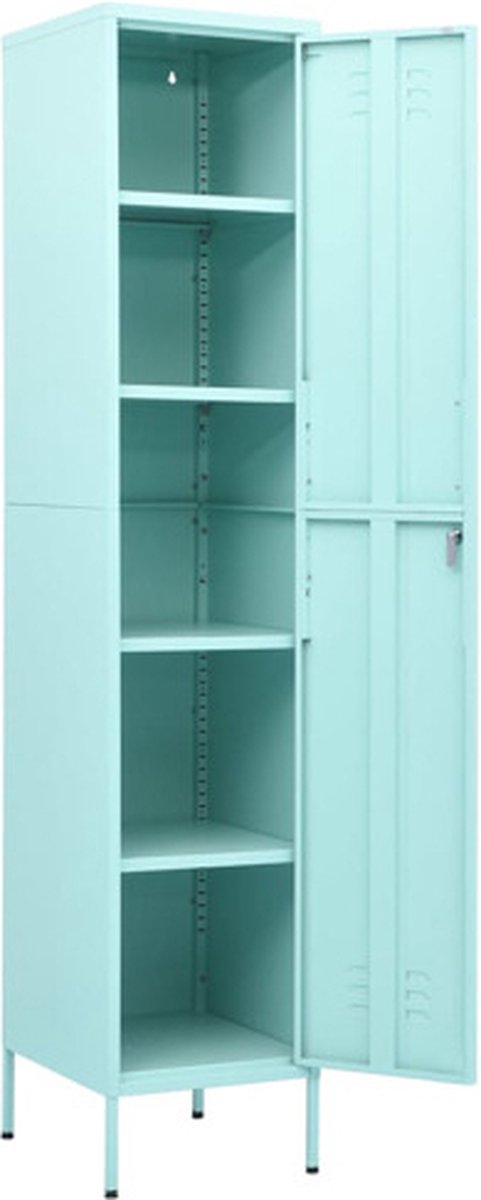 Vidaxl Lockerkast 35x46x180 Cm Staal Mint - Groen