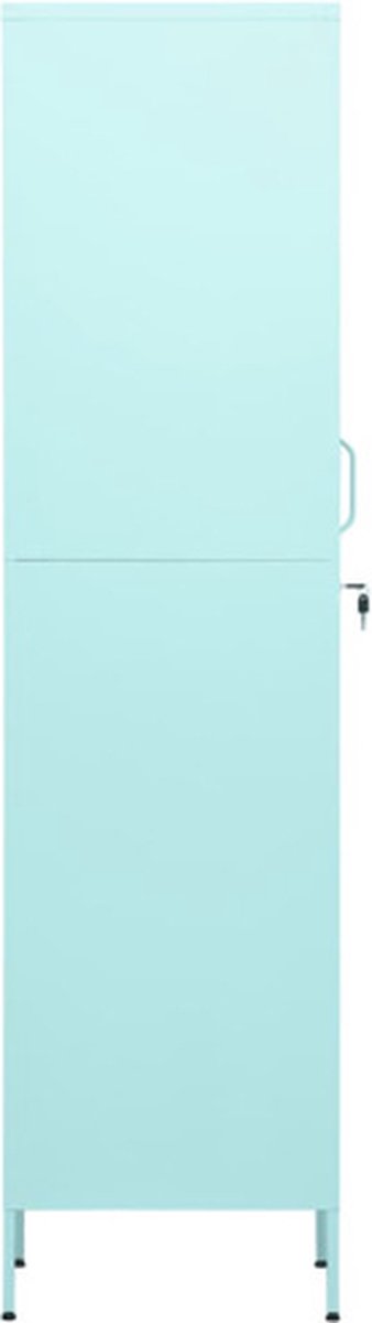 Vidaxl Lockerkast 35x46x180 Cm Staal Mint - Groen