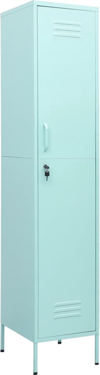 Vidaxl Lockerkast 35x46x180 Cm Staal Mint - Groen
