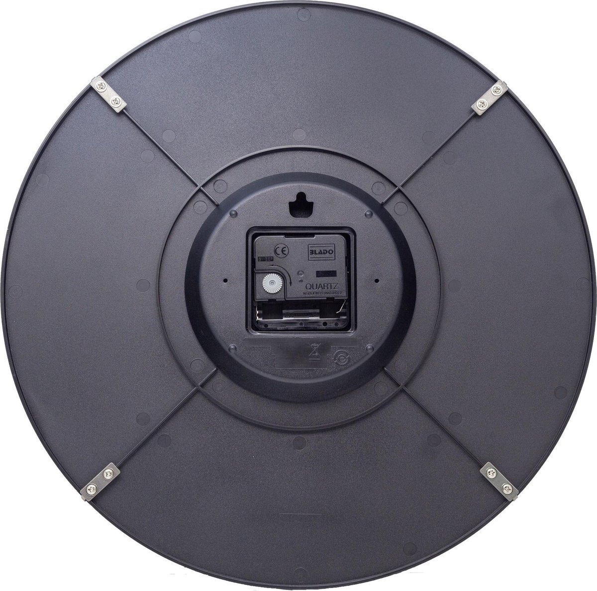 Nextime Wandklok Roman Vintage Dia 58cm Hout Licht - Bruin