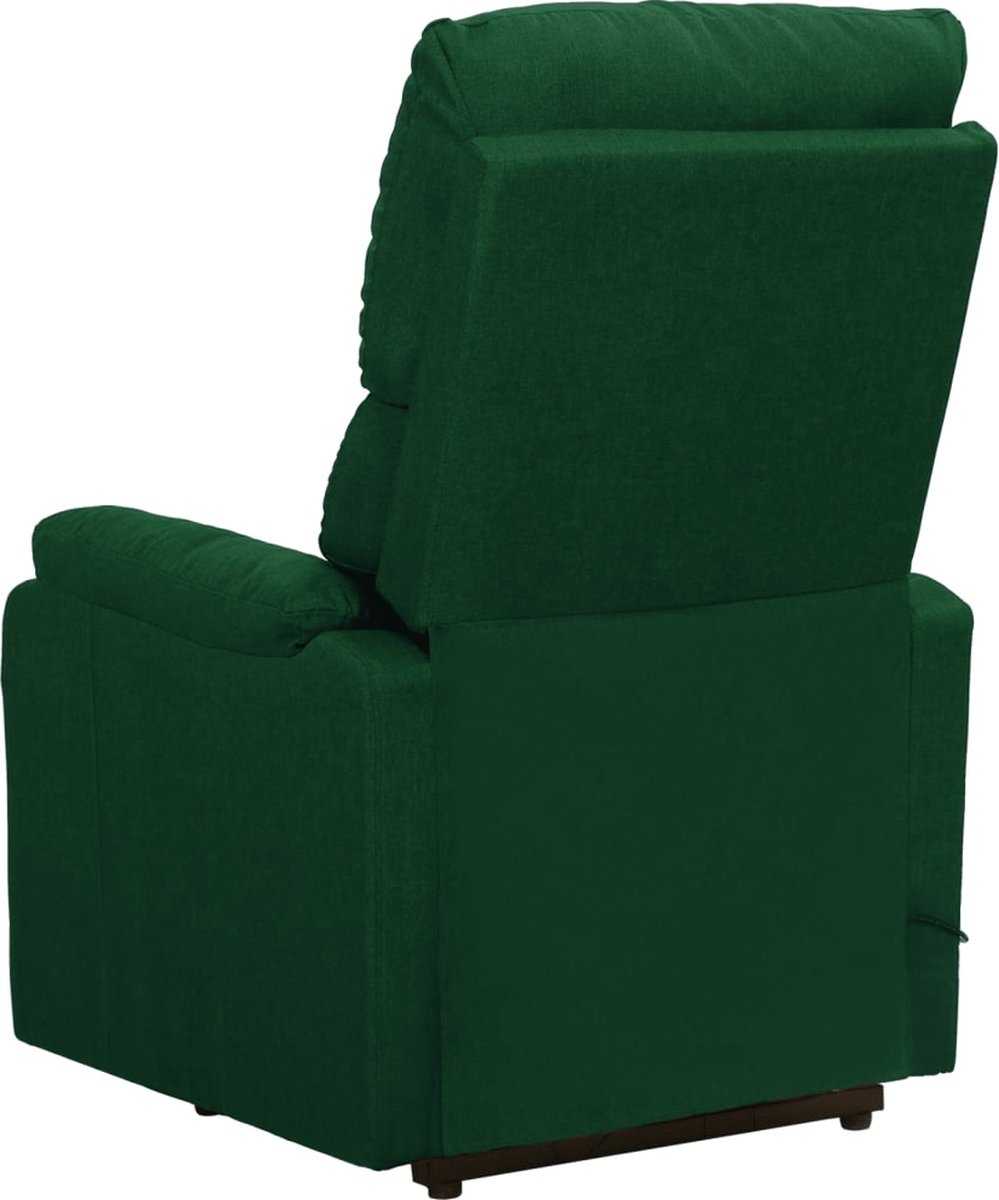 Vidaxl Sta-op-stoel Verstelbaar Stof Donker - Groen