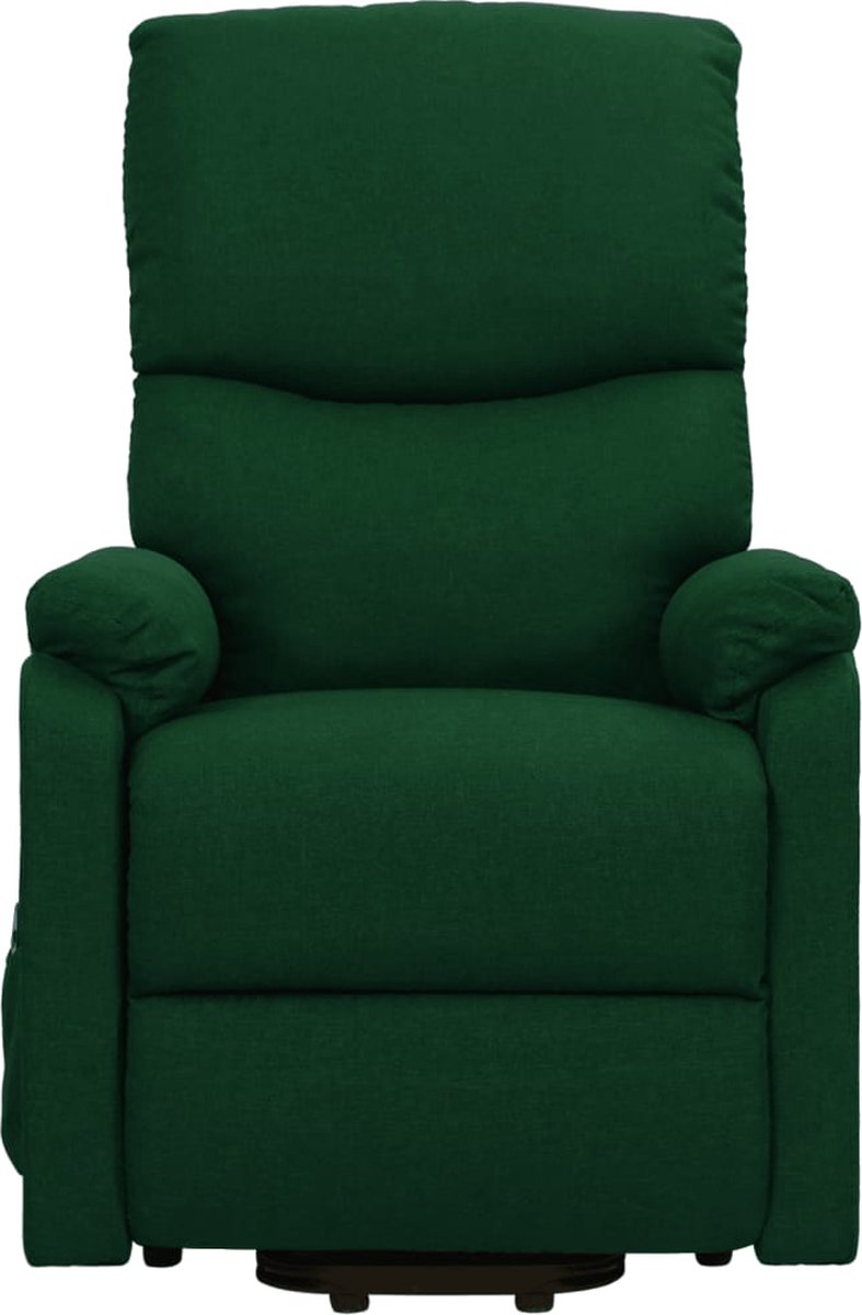 Vidaxl Sta-op-stoel Verstelbaar Stof Donker - Groen