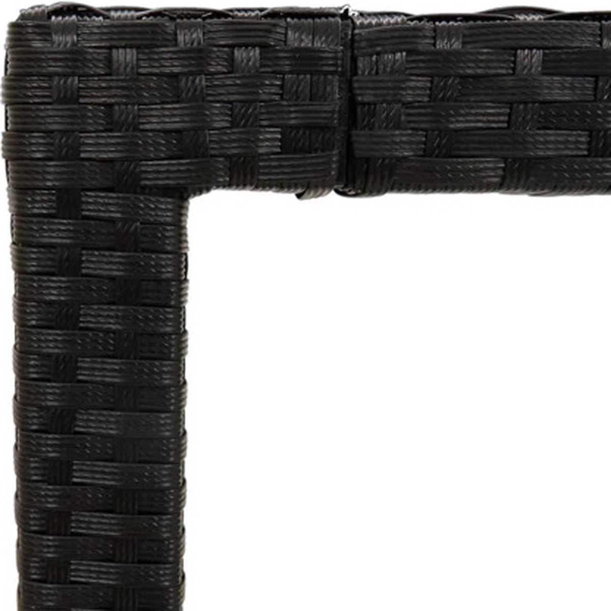 Vidaxl 3-delige Tuinset Met Kussens Poly Rattan - Zwart