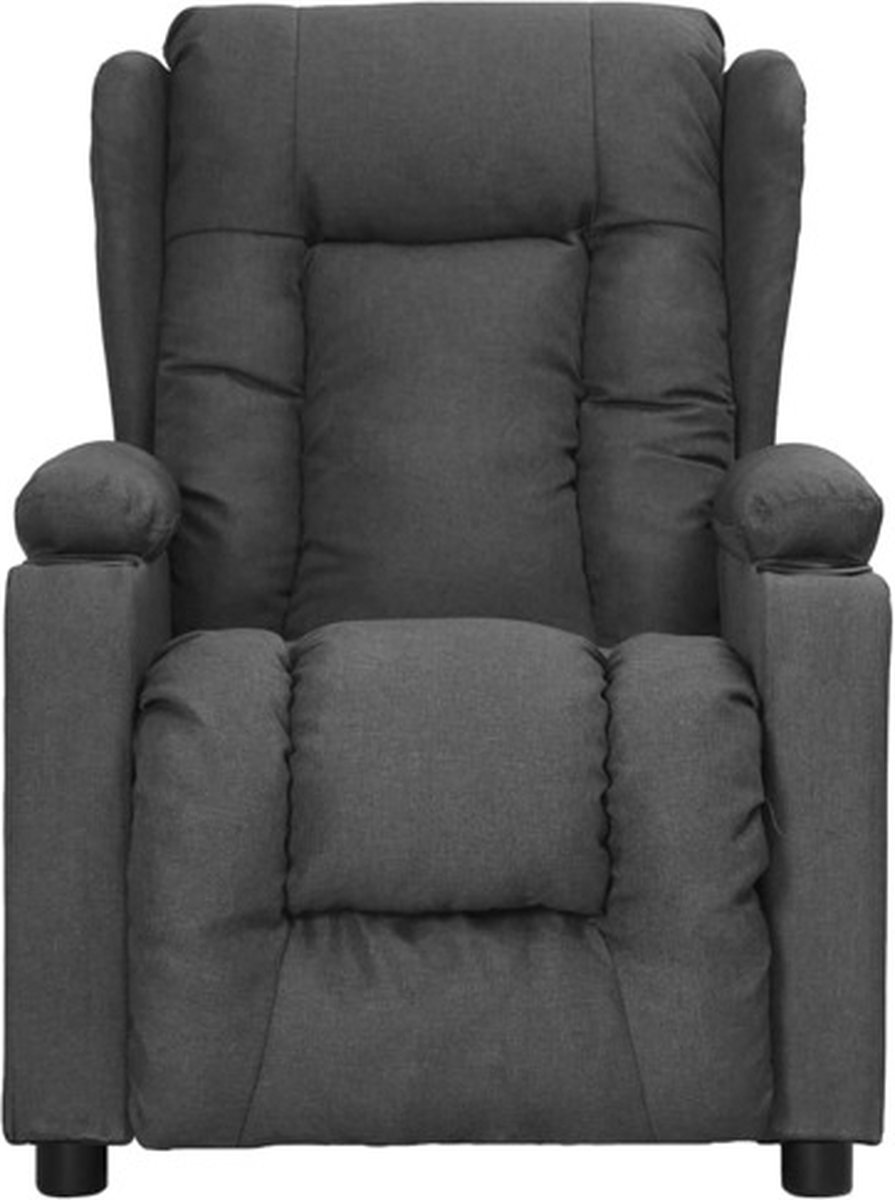 Vidaxl Fauteuil Verstelbaar Stof Donker - Grijs