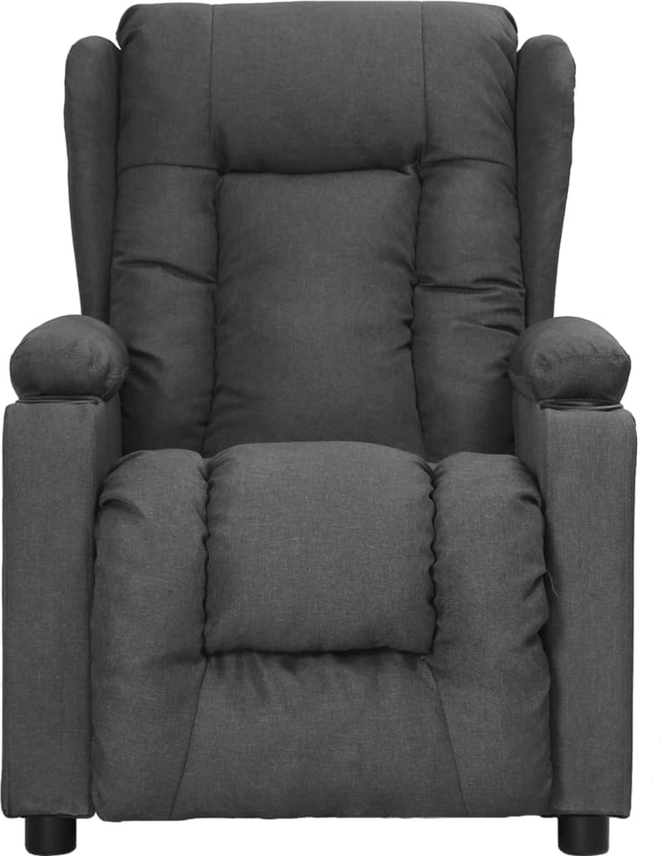 Vidaxl Fauteuil Verstelbaar Stof Donker - Grijs