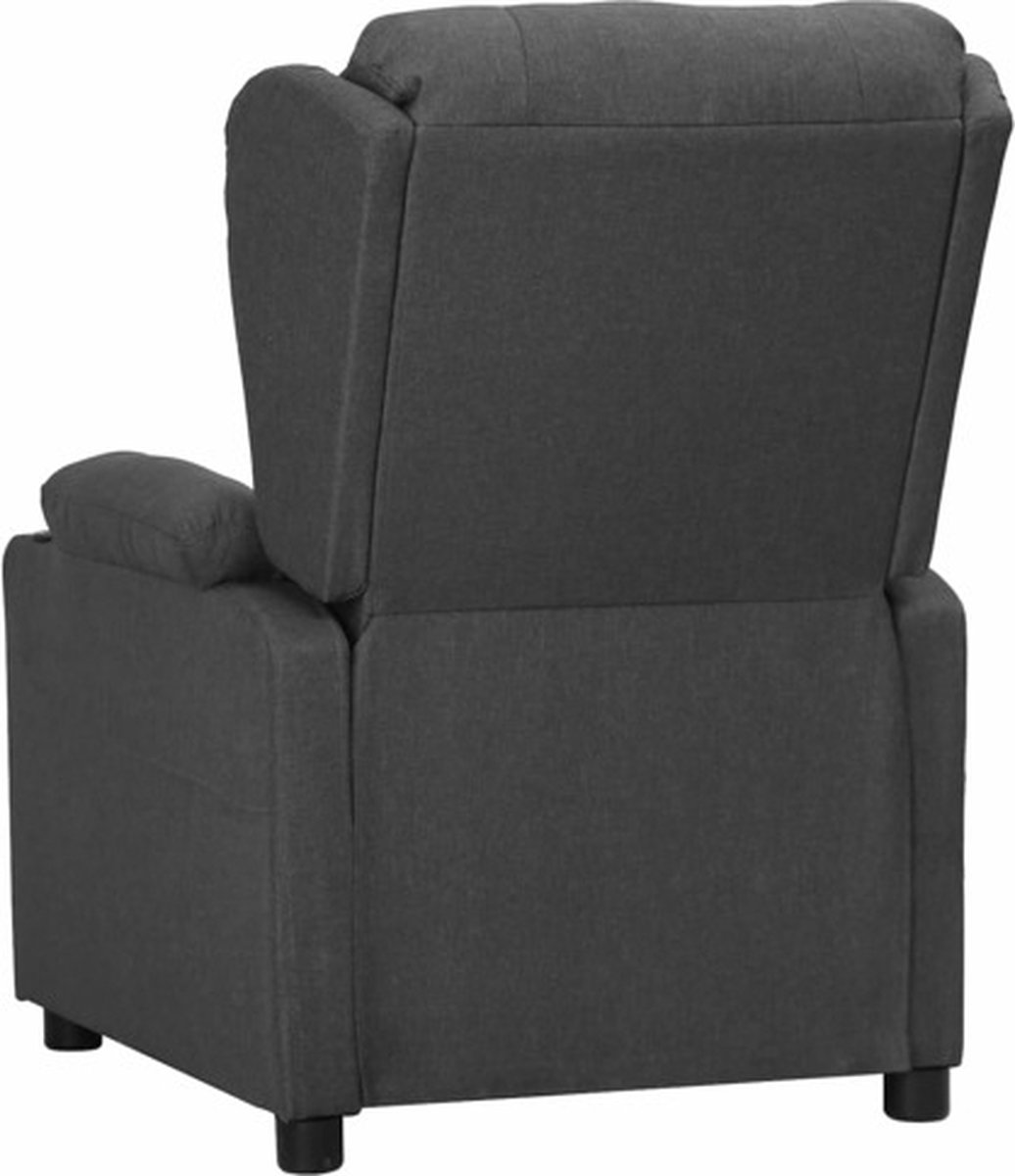 Vidaxl Fauteuil Verstelbaar Stof Donker - Grijs