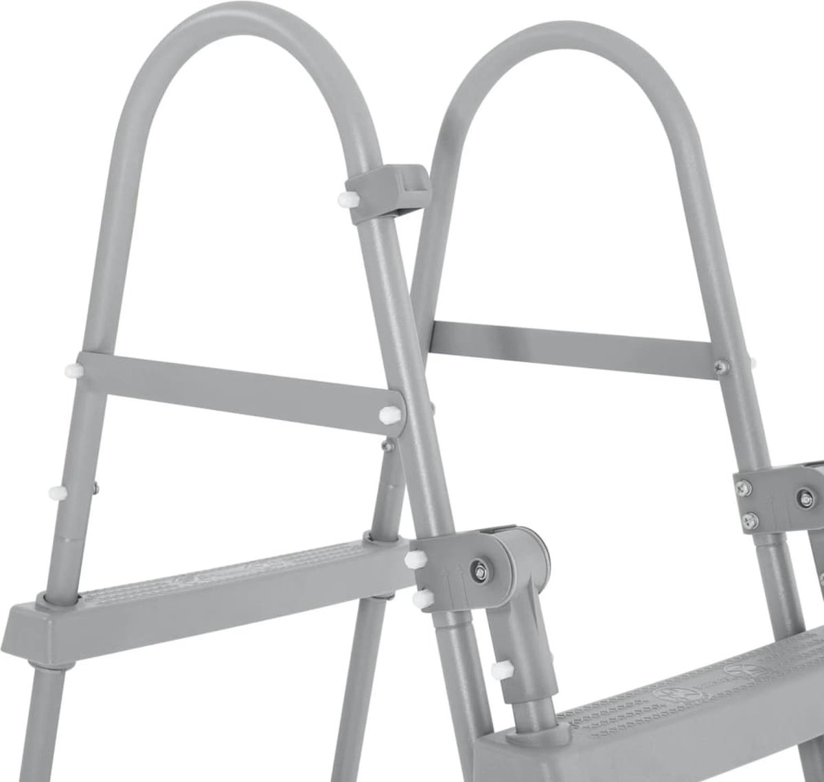 Bestway Zwembadladder Flowclear Met 4 Treden 107 Cm - Grijs