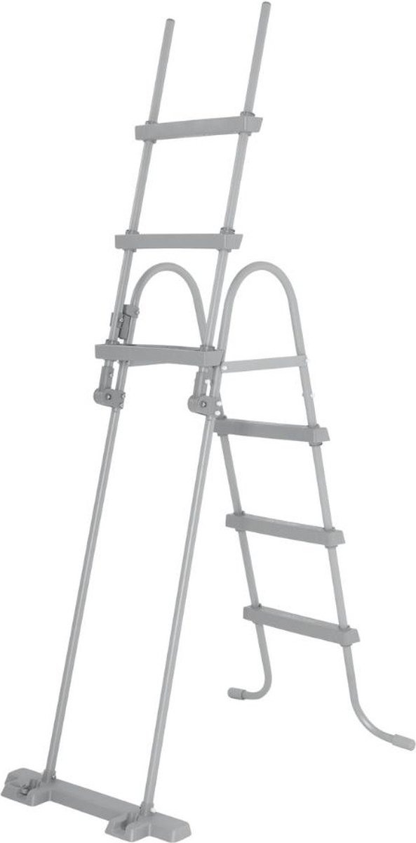 Bestway Zwembadladder Flowclear Met 4 Treden 107 Cm - Grijs