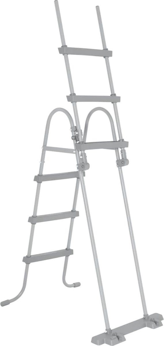 Bestway Zwembadladder Flowclear Met 4 Treden 107 Cm - Grijs