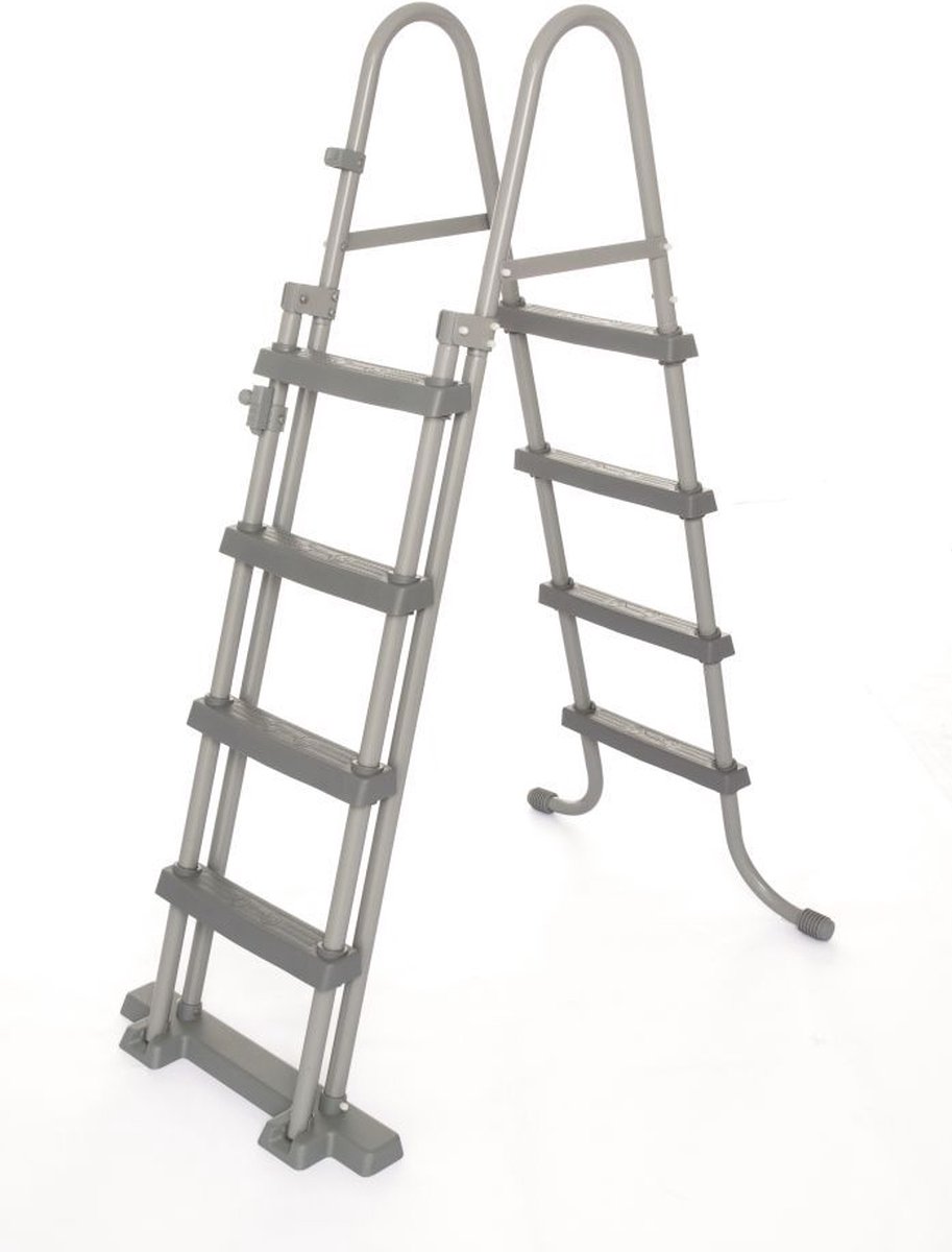 Bestway Zwembadladder Flowclear Met 4 Treden 122 Cm - Grijs
