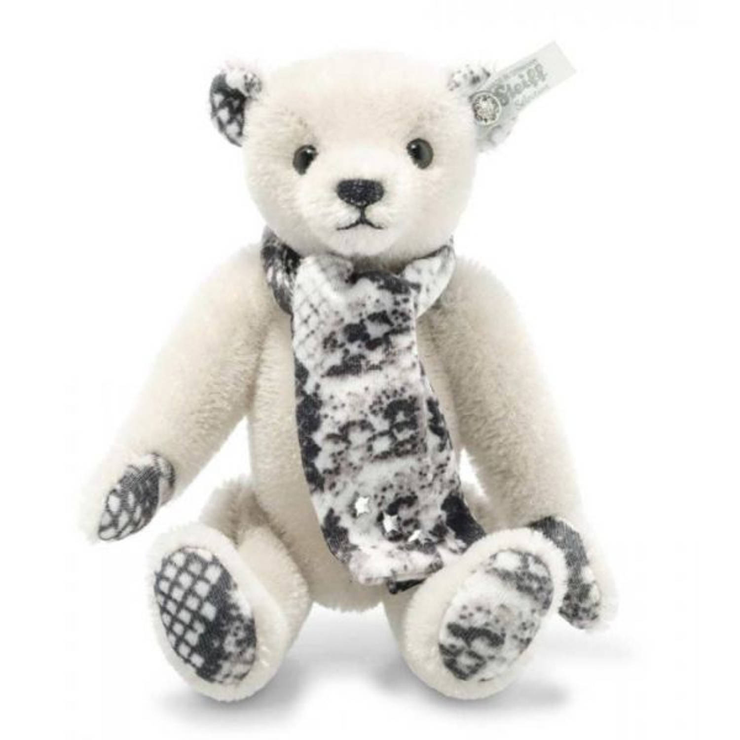 Steiff Snake Teddy Bear, Light Grey