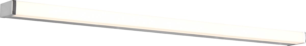 BES LED Led Wandlamp - Trion Fabian - 20w - Warm 3000k - Rechthoek - Mat Chroom - Aluminium - Wit