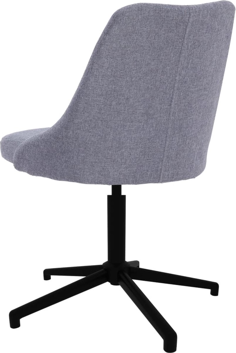 Vidaxl Eetkamerstoel Draaibaar Stof Licht - Grijs