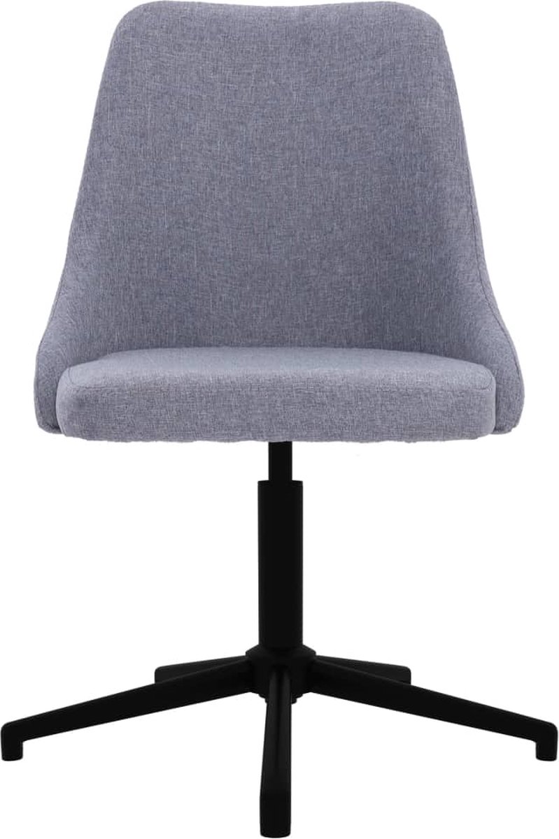 Vidaxl Eetkamerstoel Draaibaar Stof Licht - Grijs