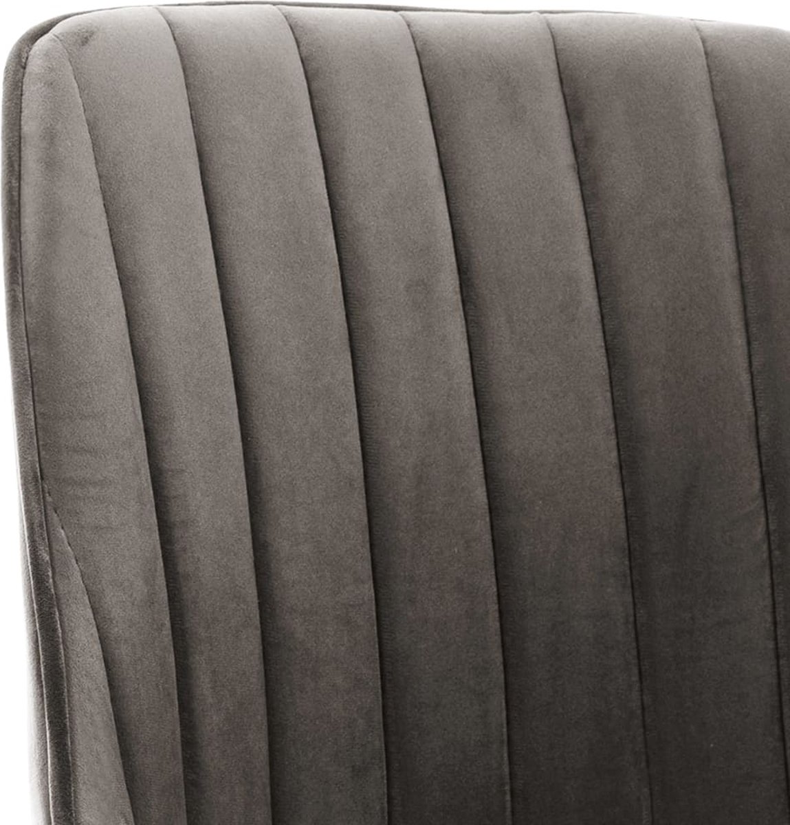 Vidaxl Eetkamerstoelen Draaibaar 6 St Fluweel Donker - Grijs