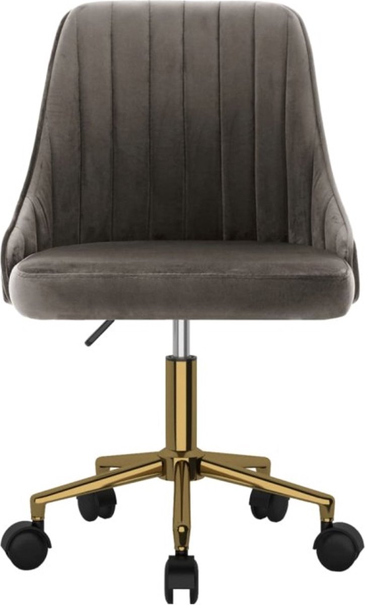 Vidaxl Eetkamerstoelen Draaibaar 6 St Fluweel Donker - Grijs