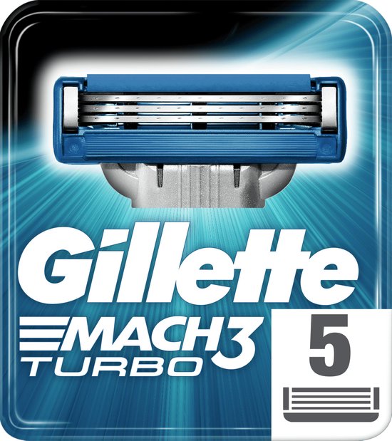 Gillette Scheermesjes Mach3 Turbo - 5 Stuks