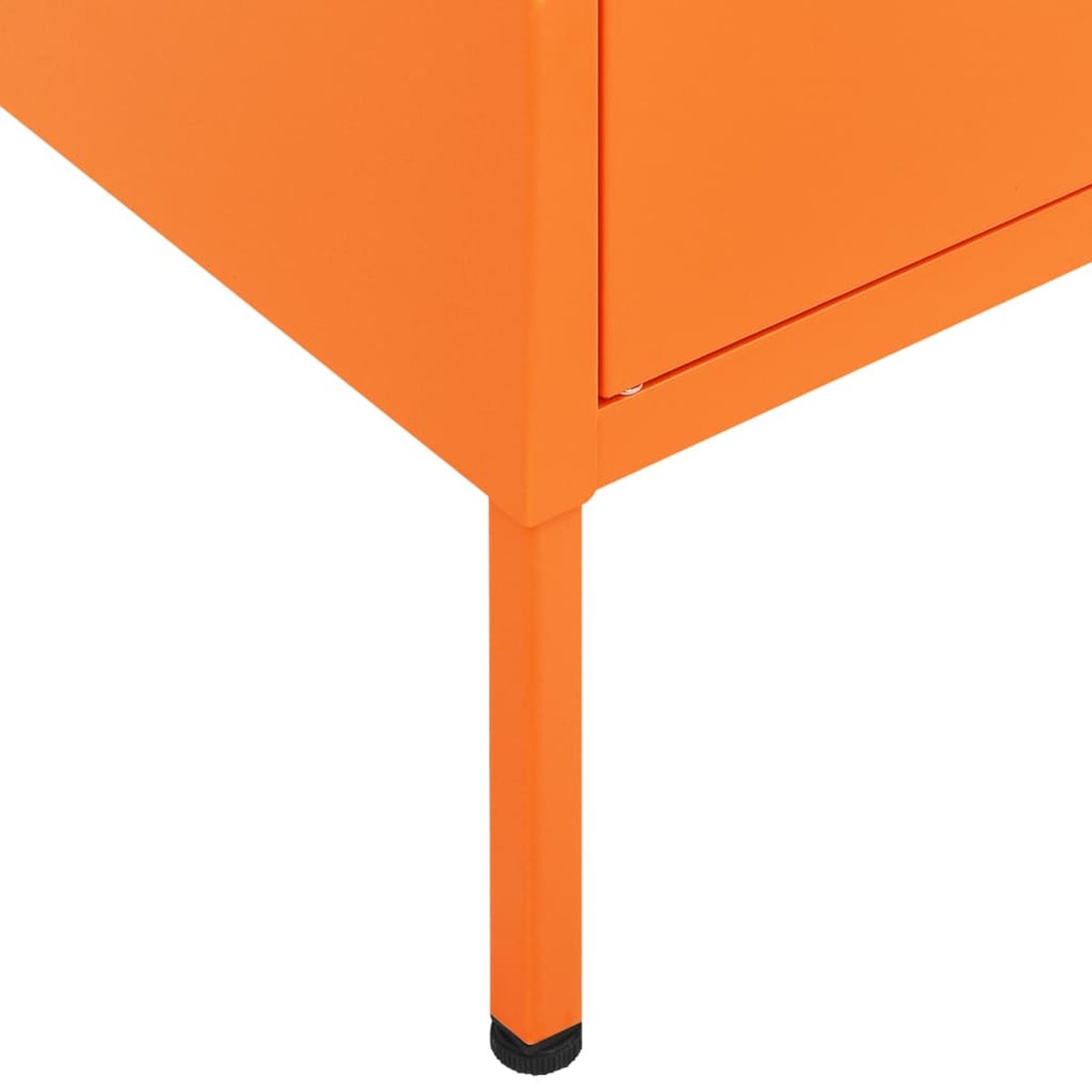Vidaxl Opbergkast 80x35x101,5 Cm Staal - Oranje