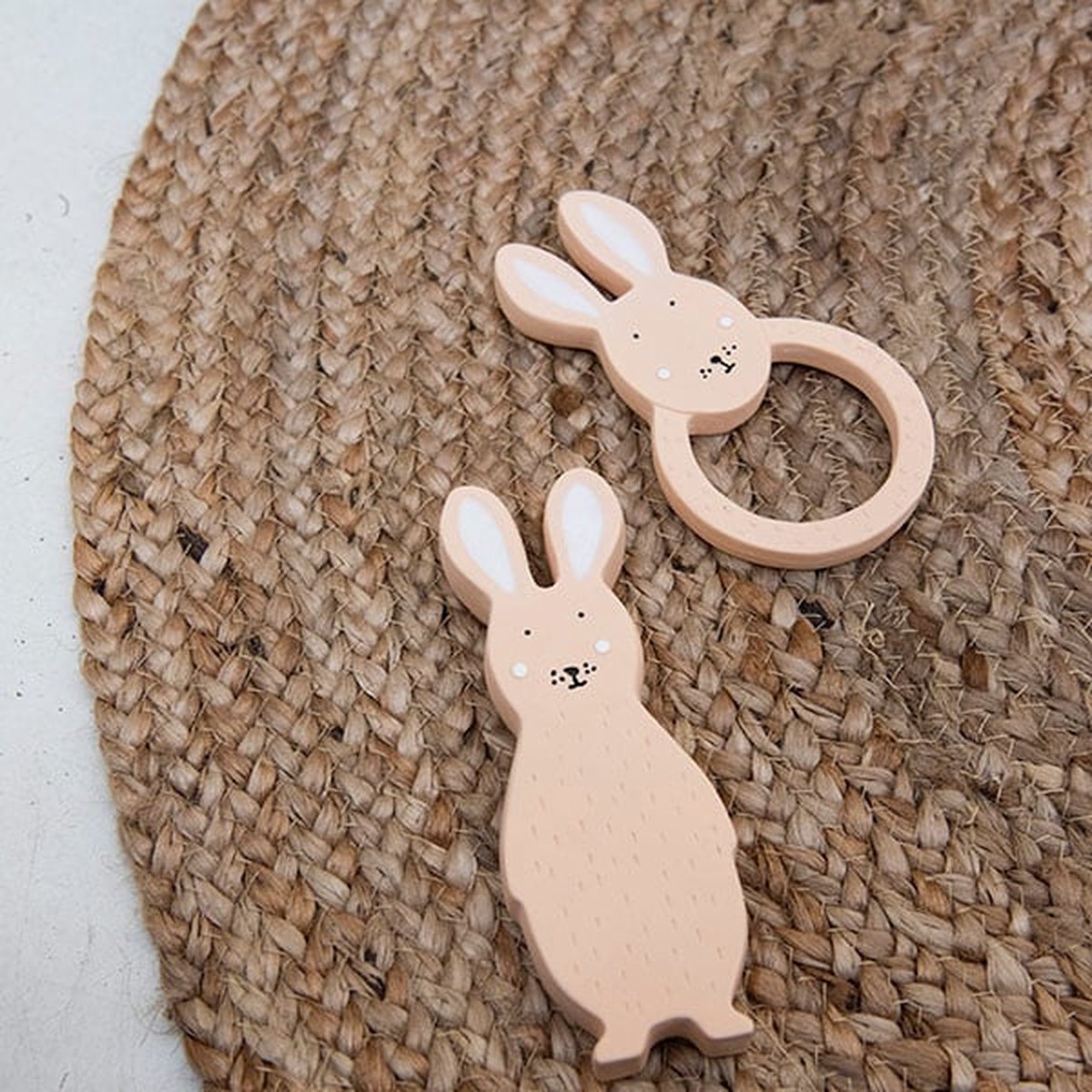 Trixie Bijt- En Badring Mrs. Rabbit Junior 12 Cm Rubber - Roze