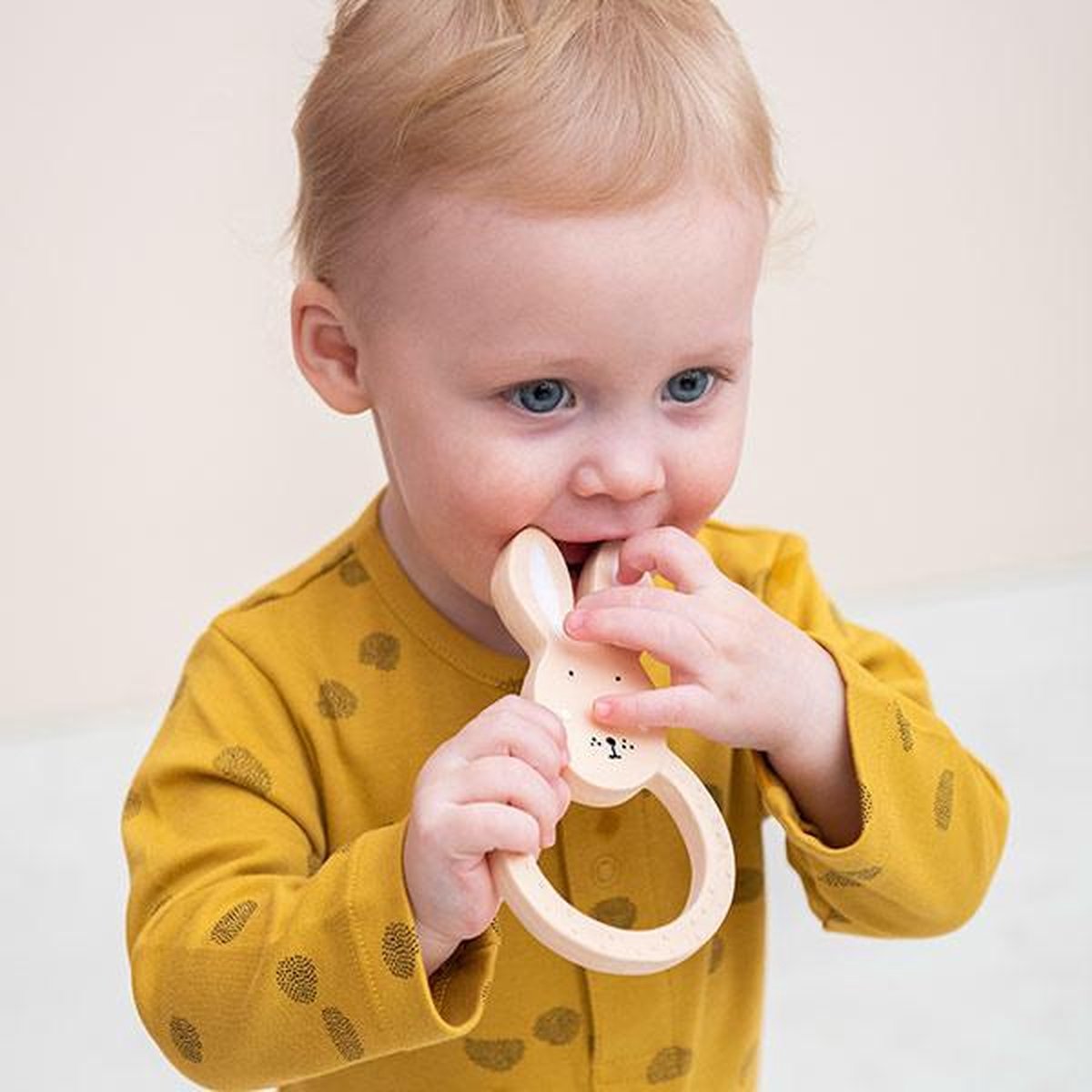 Trixie Bijt- En Badring Mrs. Rabbit Junior 12 Cm Rubber - Roze