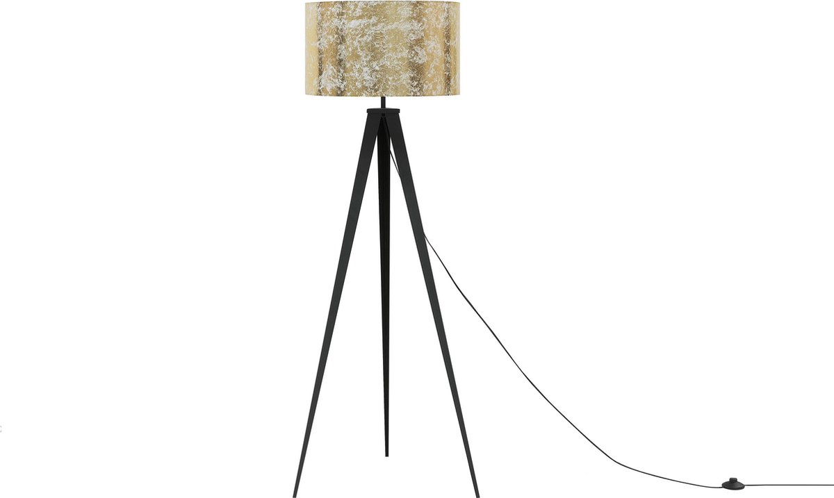 Beliani Stiletto Staande Lamp Metaal 60 X 60 Cm - Goud