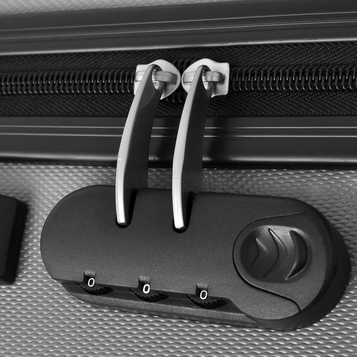 Vidaxl Harde Kofferset 3-delig Zilver - Silver