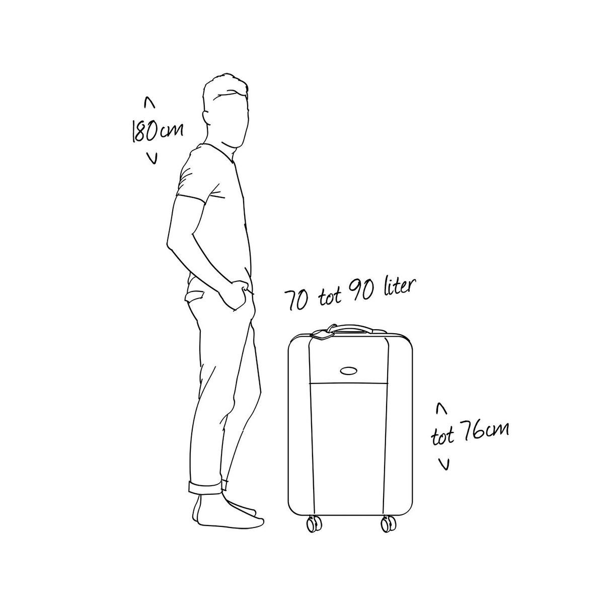 Vidaxl Harde Kofferset 3-delig Zilver - Silver