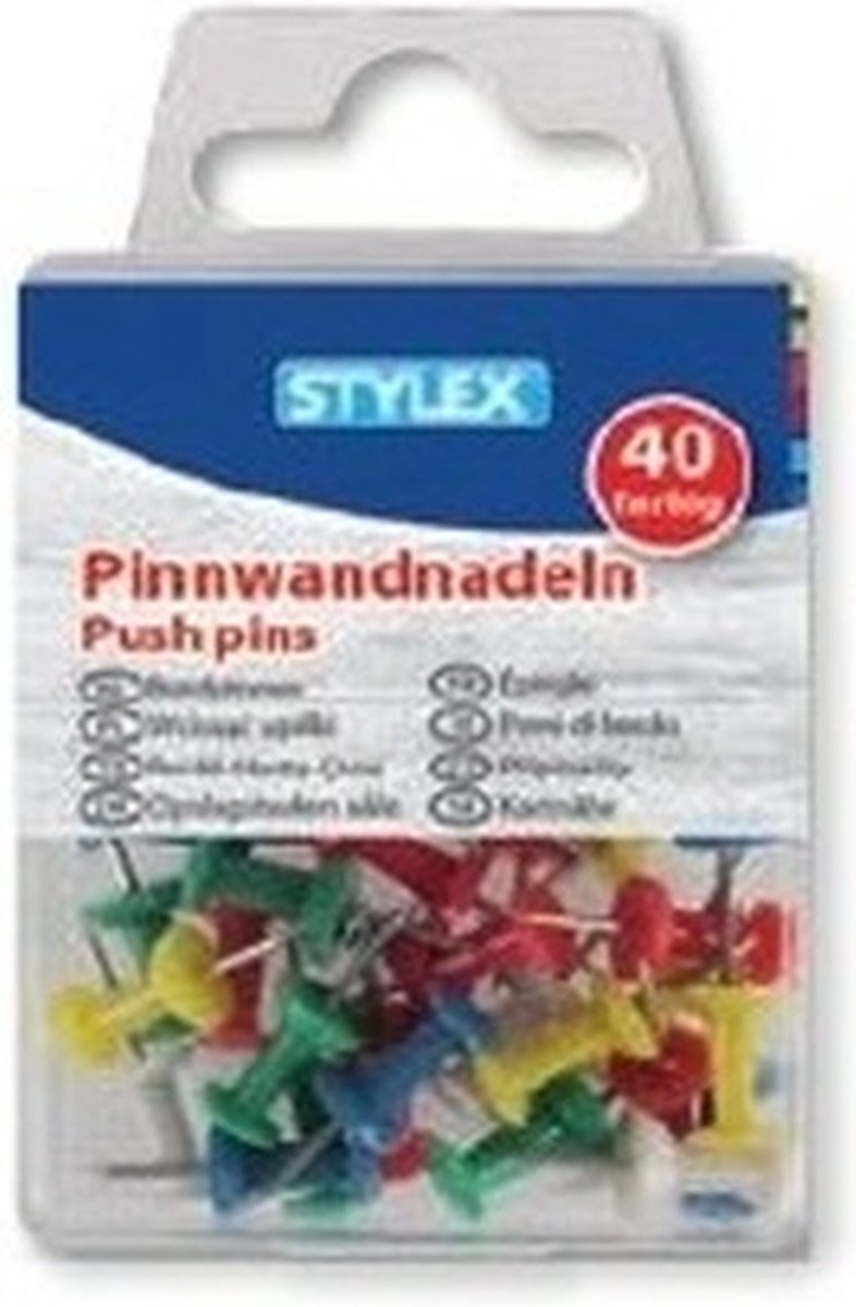 Prikbord Van Kurk 60 X 100 Cm Met 40 Gekleurde Punaises - Prikborden - Bruin