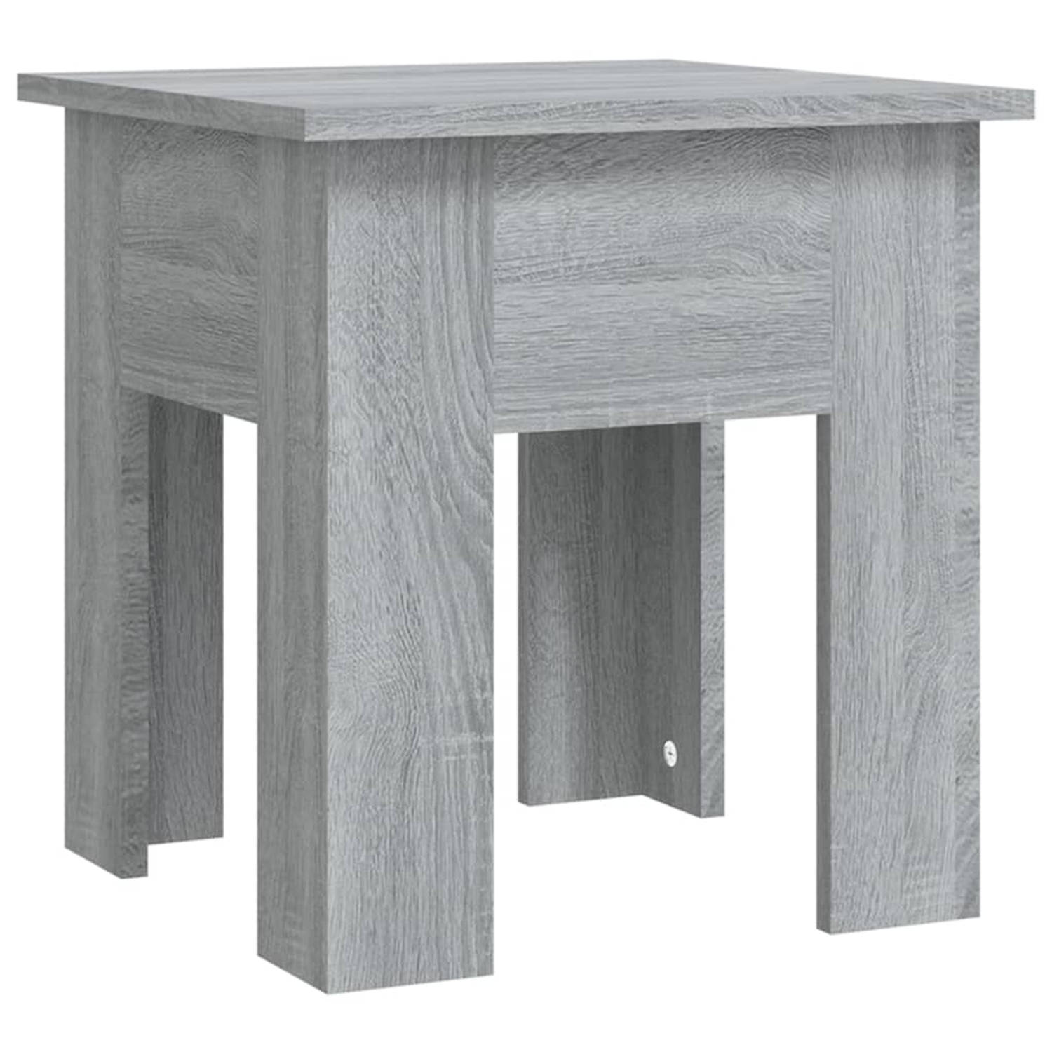 Vidaxl Salontafel 40x40x42 Cm Spaanplaat Sonoma Eikenkleurig - Grijs