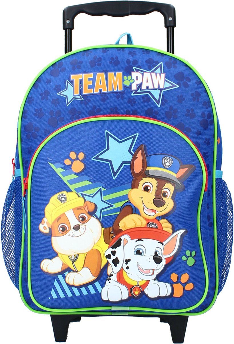 Paw Patrol Trolley/reis Rugtas Koffertje 38 Cm Voor Kinderen - Kinder Reiskoffers