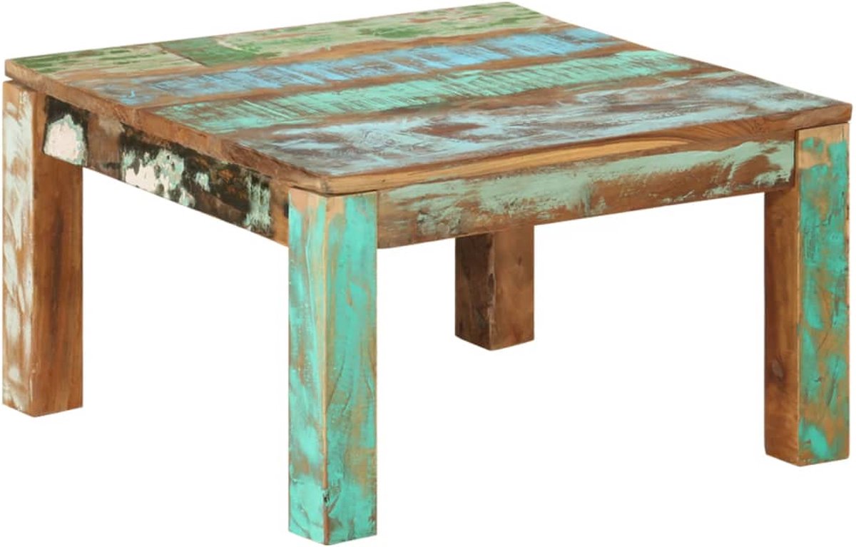 Vidaxl Salontafel 60x60x35 Cm Massief Gerecycled Hout - Marrón