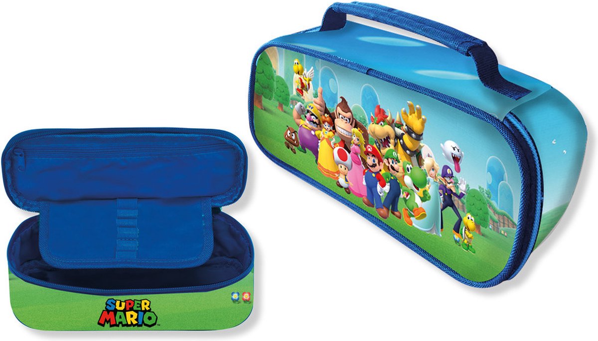 Super Mario Etui Team - 23 X 10 X 6 Cm - Polyester