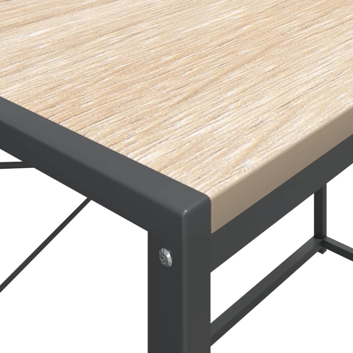 Vidaxl Computerbureau 110x60x138 Cm Spaanplaat En Eikenkleurig - Bruin