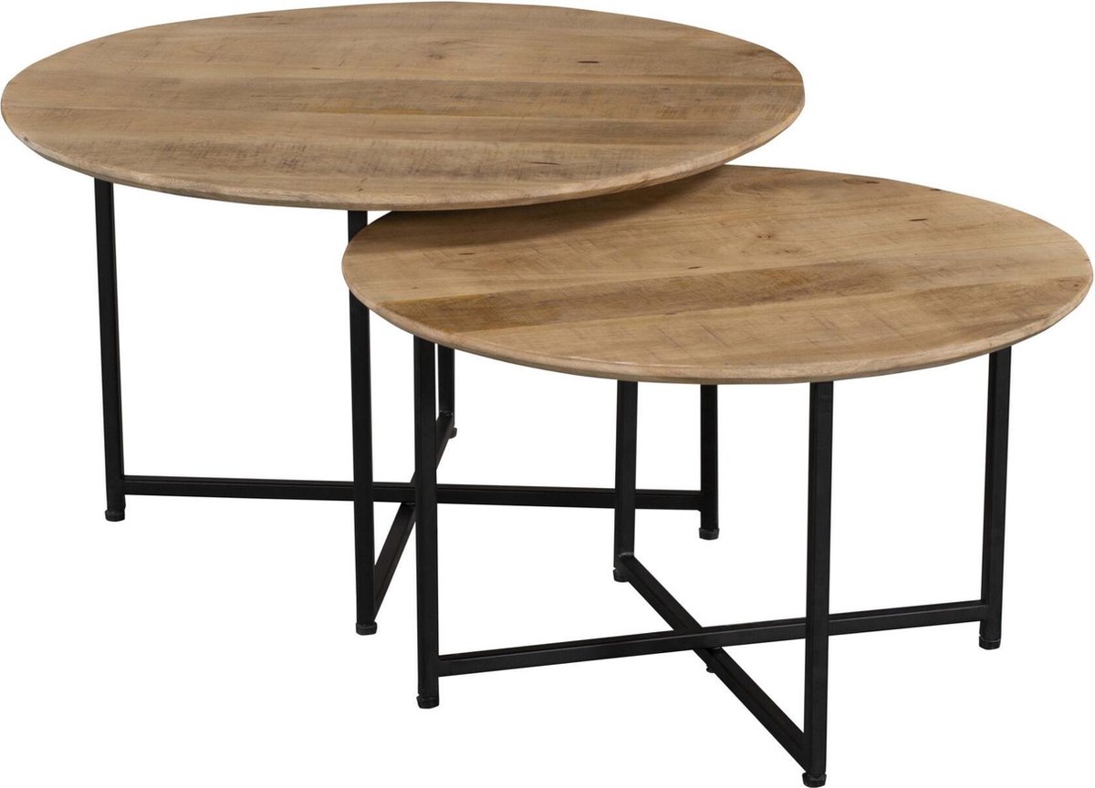 Anli-style Salontafel Arlington Set Van 2 - Bruin